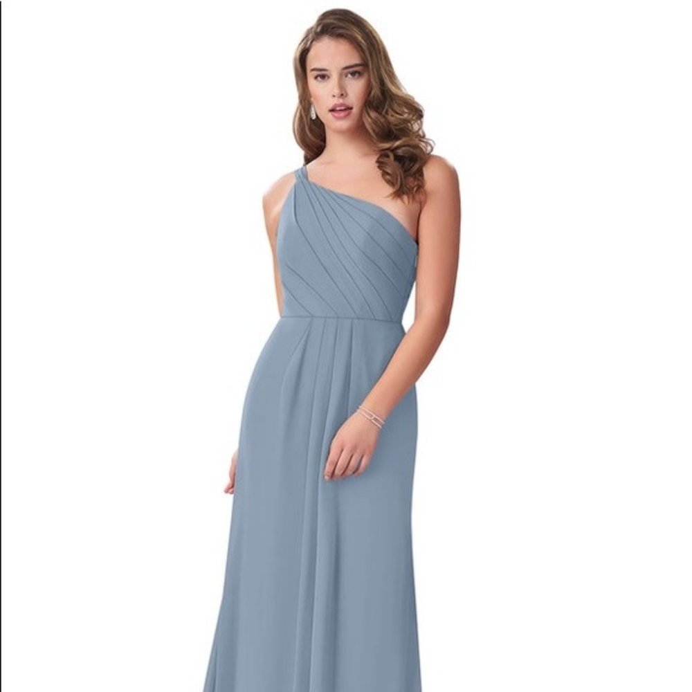 Azazie Carissa Bridesmaid Dress in Dusty Blue